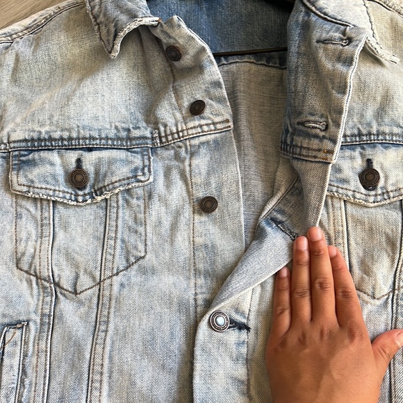Free People Paisley Quilted Patchwork Denim Jean Jacket size M/L - Picture 13 of 14